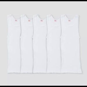 HANES- Boys Toddler Tank Top Pack White Undershirt